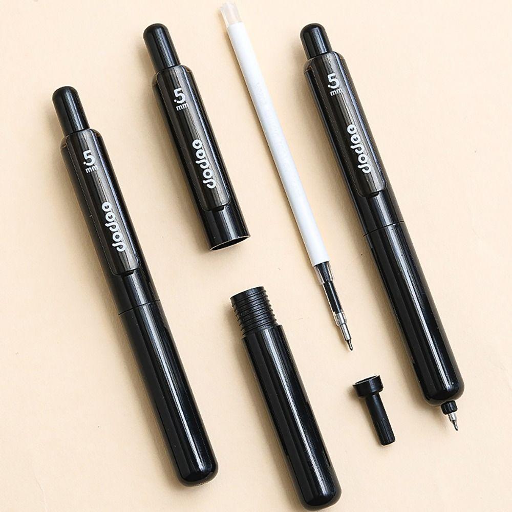 4PCS/Set Quick-drying Pocket Pen 0.5mm Black Ink Signature Pen Neutral Pen Student Specific
