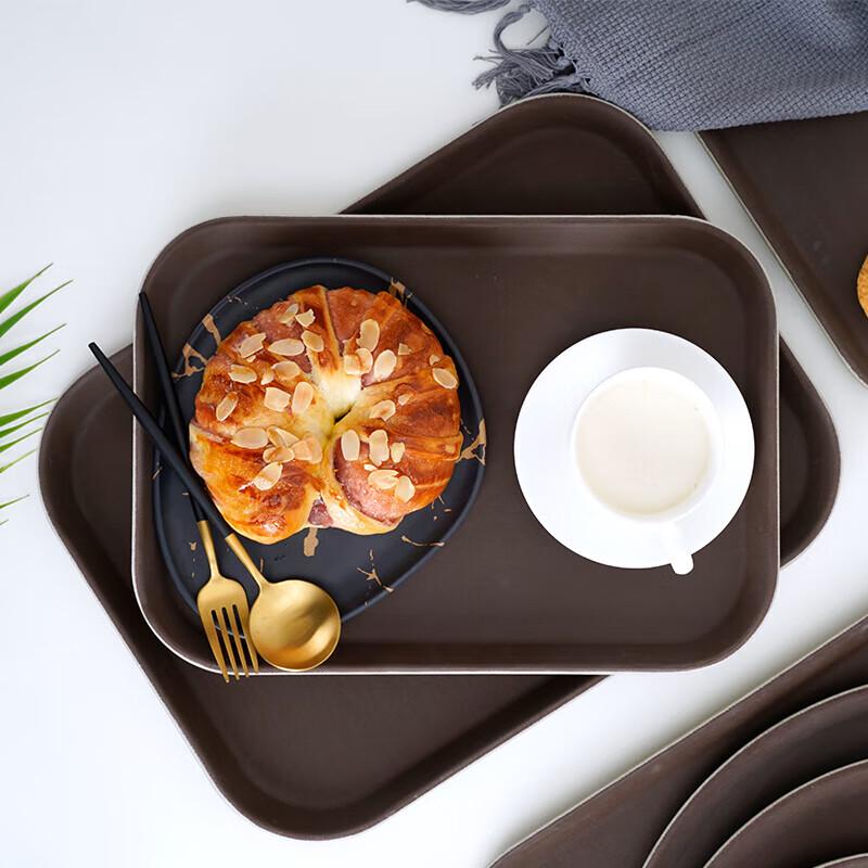 Yange Thickened Non-slip Round Serving Tray