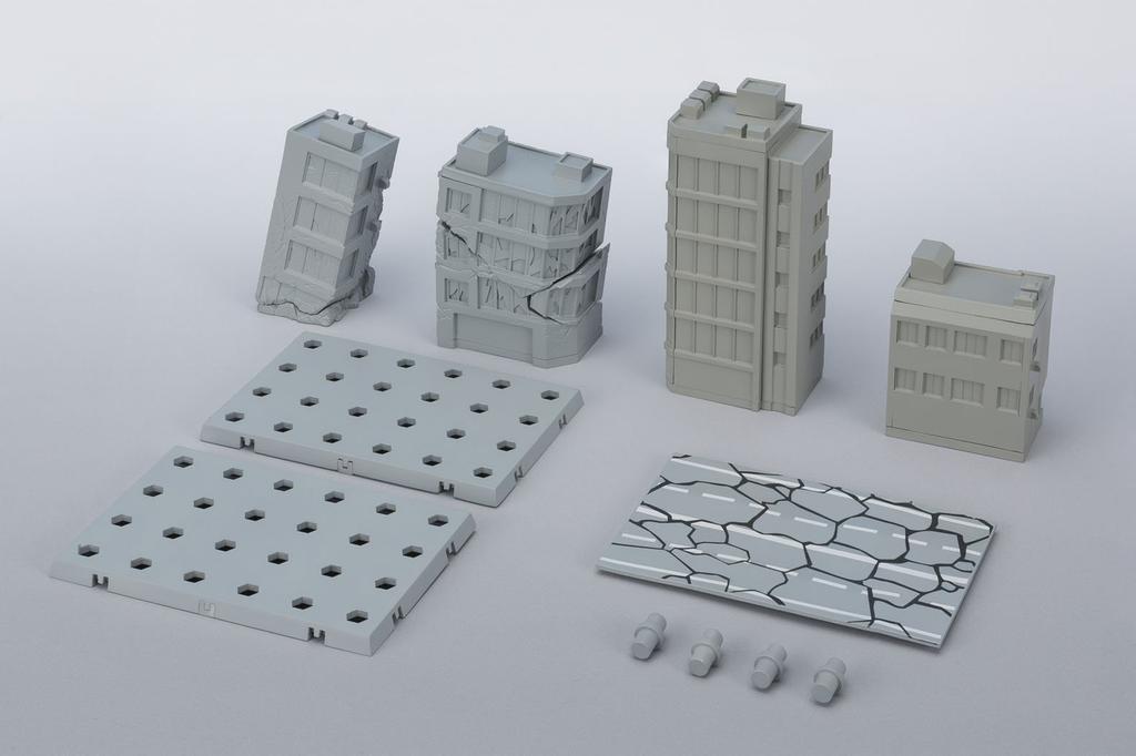 TAMASHII NATIONS Tamashii OPTION ACT BUILDING DAMAGE PVC ABS Figure Ver. Non-scale & Pre-painted