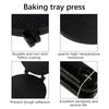 Padella Prensadora per Tortillas Antiaderente Prensador per Tortillas di Farina con Manico in Bachelite Robusta in Alluminio Teglia Prensadora per Impasto Tortillas Multiuso