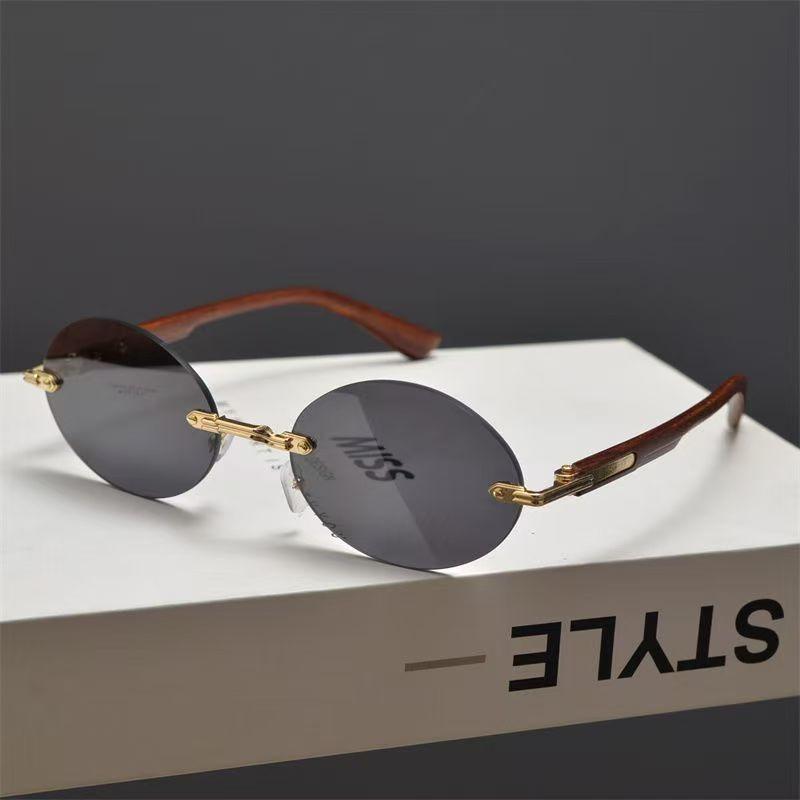 Sexy Small Frame Rimless Punk Sunglasses Women Luxury Brand Sun Glasses For Lady Frameless Eyewear Uv400 Glasses