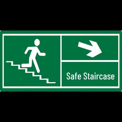 Lijing Fluorescent PVC Fire Pump Room and Stair Evacuation Sign