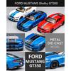 1/32 Hochsimulations-Supersportwagen Ford Mustang Shelby GT350 Automodell Legierung Rückzug Kid Spielzeugauto 4 offene Türen Kindergeschenke GT500