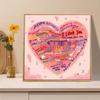 Mona Lisa Cross Stitch: 'I Love You' In 10,000 Languages, 14 Colors, No Outline