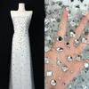 African Heavy Stones Lace Fabric 2025 High Quality for Women Nigerian French Stones Tulle Lace Fabric Wedding Party Dress Sewing