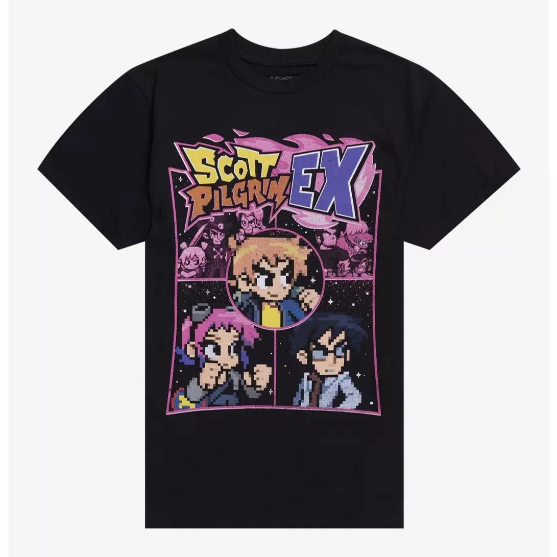 

Game Scott Pilgrim EX Pixel Style Graphic Unisex Shirt Y2k Short Sleeve Cotton Unisex 2026 Fashion Harajuku Style Oneck Tshirt L