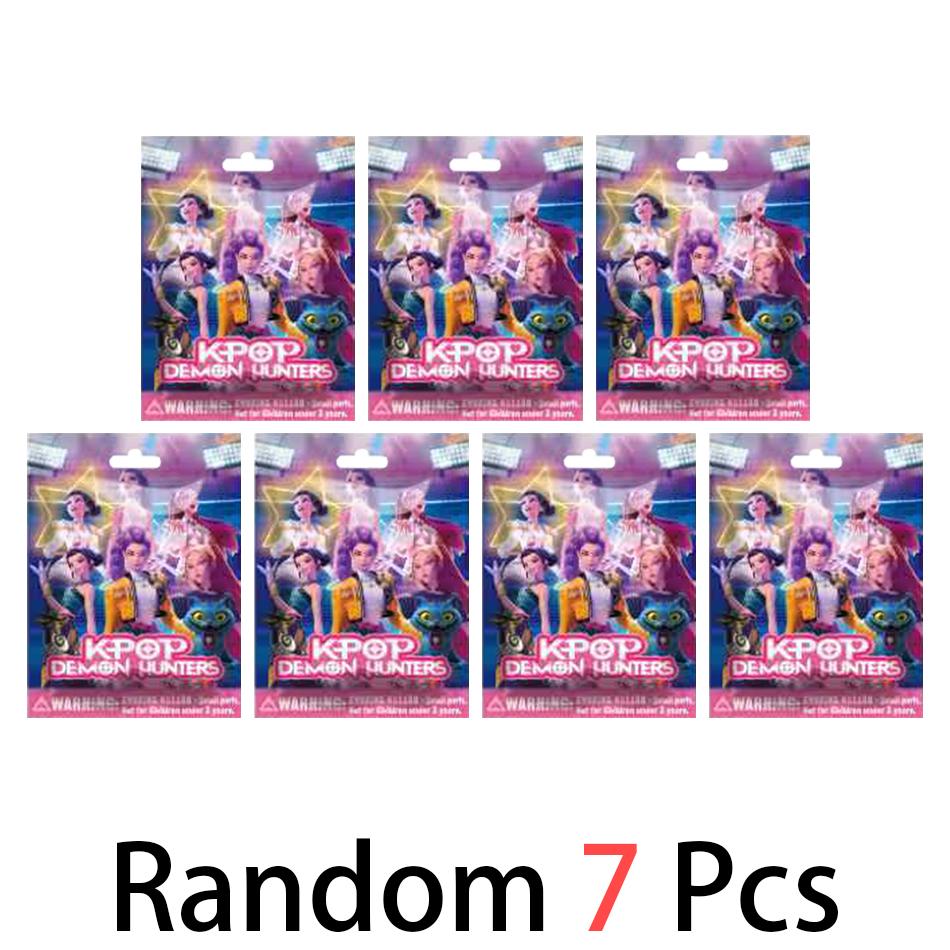 Anime 24 Stück Kpop Dämonenjäger Box Dämonenjäger Rumi Mira Zoey Tiger Spielzeug Schreibtischdekoration Statuen Ornament Kind Weihnachtsgeschenke