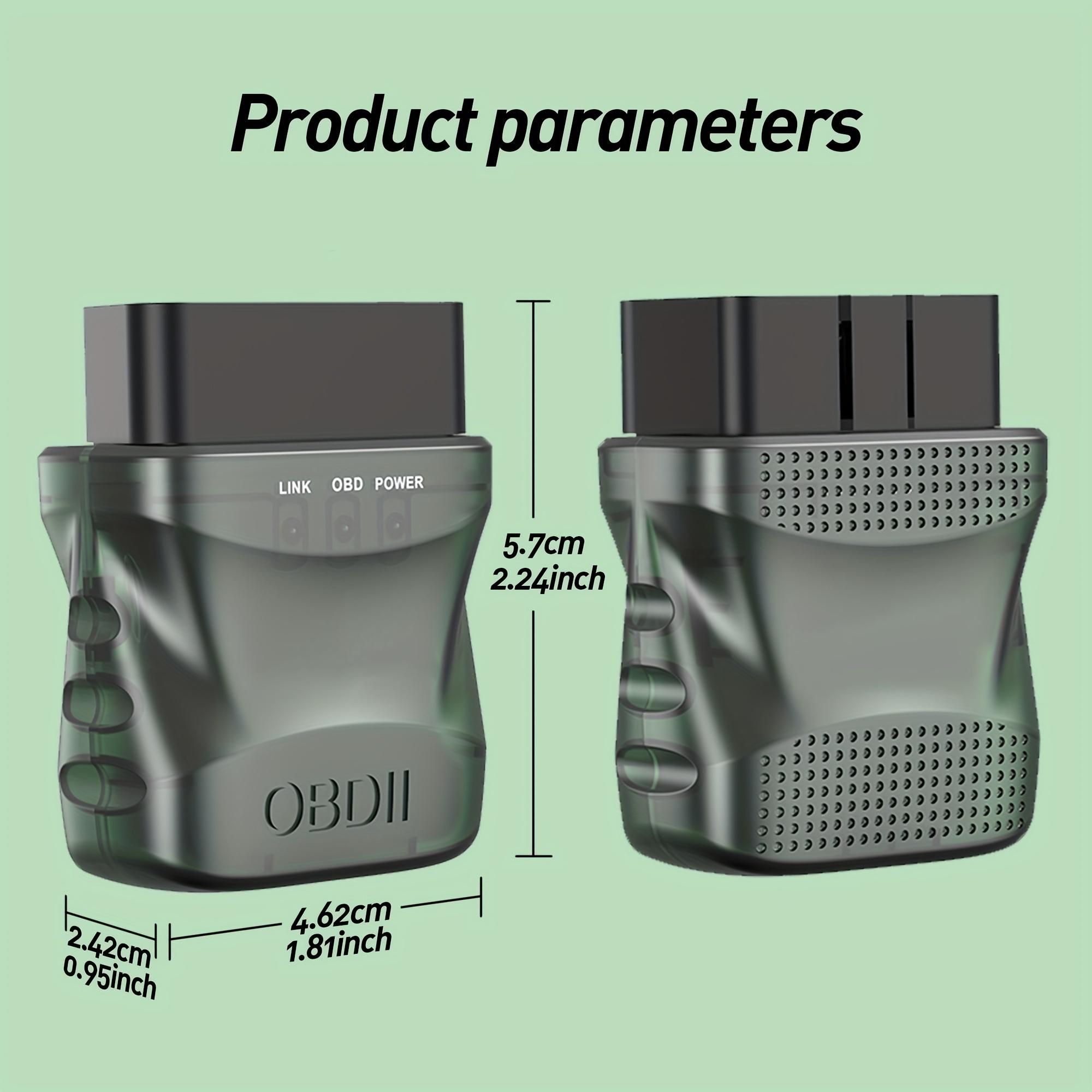 

Беспроводной диагностический сканер OBDII 4.0 - Считыватель кодов неисправностей автомобиля с автоматическим сканированием и диагностикой индикатора Check Engine зелёный