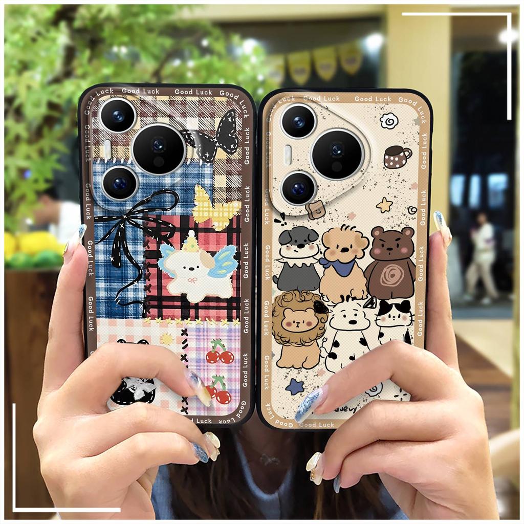 Phone Pouch Anti-dust Phone Case For Huawei P70 Pro/Pura 70 Pro+ Graffiti Cartoon Soft Case Waterproof Protective TPU