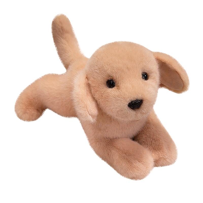 Cartoon Simulation Lying Down Golden Retriever Doll Plush Toy Puppy Dog Doll Girl Company Soothing Doll