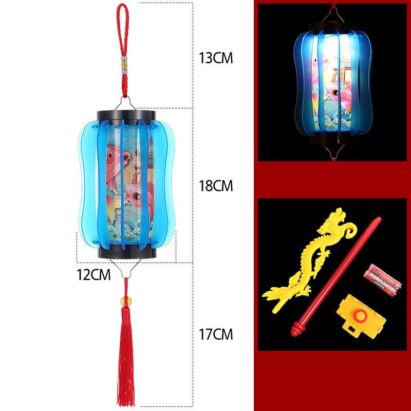 Horse Year New Year Lantern Chinese Style Red Handheld Lantern Tassel Cloth Lantern Hanging Ornament Festival Celebration