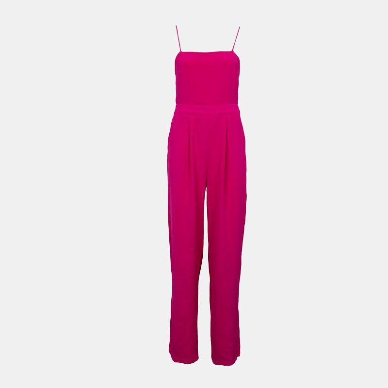 Women's Lisel Fuchsia Backless Tie-up Jumpsuit LA PETITE ETOILE