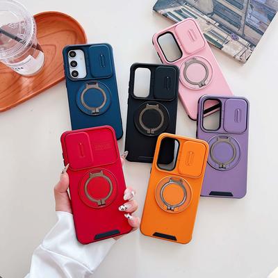 For Samsung A56 A36 A16 A06 A05 A04 A04S A05S 360 Degree Rotating Magnetic Bracket With Camera Protection Phone Case