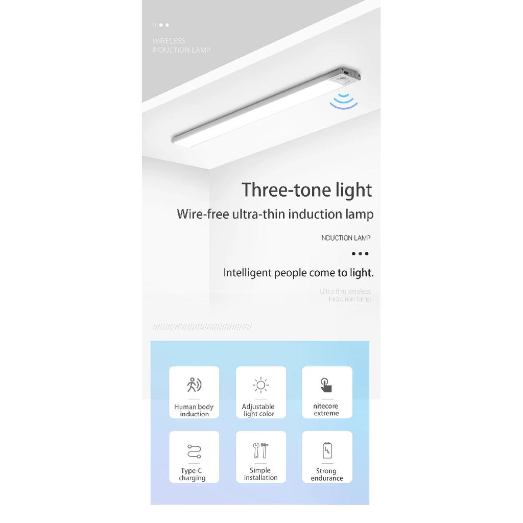 LED Night Light Motion Sensor Light Wireless USB led Cabinet Night Wardrobe Lamp For Kitchen Cabinet Bedroom Wardrobe Sensor LED