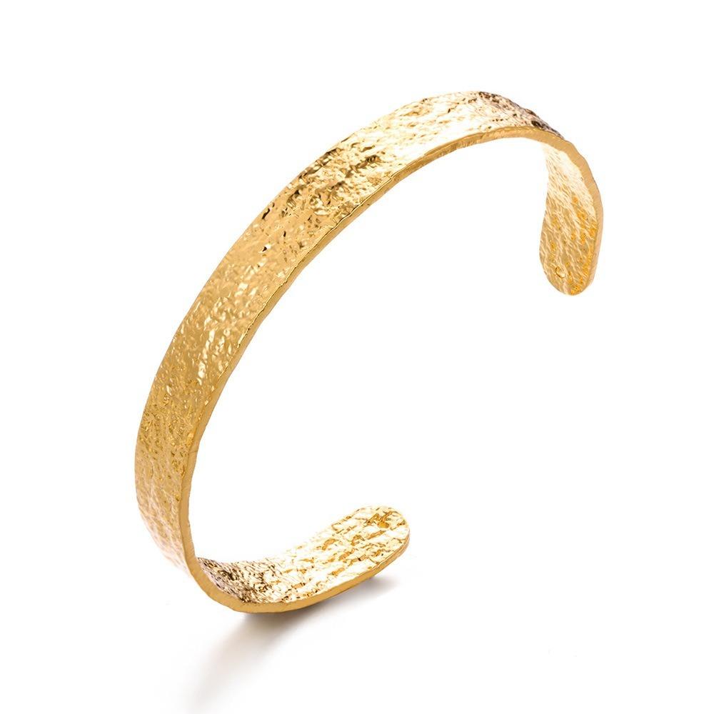 Flower Chunky Cuff Bangle Gold Color Open Cuff Bangle Flower Cuff Bangle  Party Accessories Gifts 03