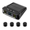 Solar Powered Car Tire Pressure Security Alarm Monitor System 4 Sensors Display Intelligent Tyre Pressure Temperature Warning