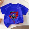 Anime Super Man Summer T Shirt Supermans Short Sleeve Tee Cartoon Print Boy Girl Clothes O Neck Casual Children Cotton Tops