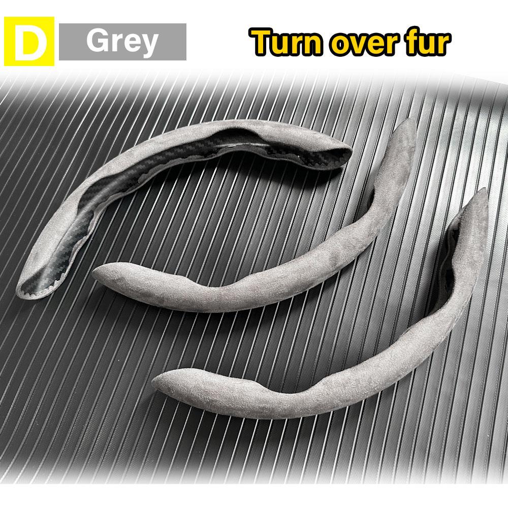 Fur Material Car Steering Wheel Cover Cover Accessories For Hyundai I10 I20 I30 Kona Ioniq 5 Santafe Genesis GV80 Bh NEXO Sonata