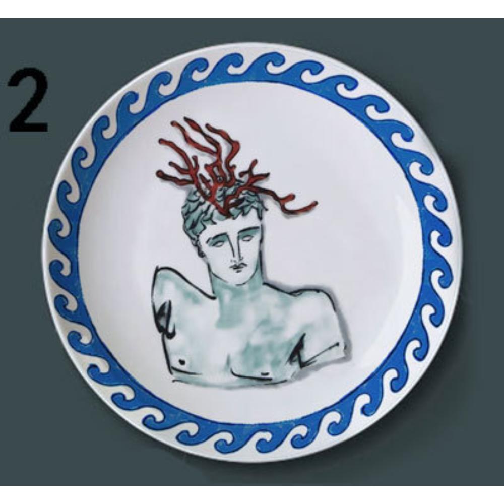 8’‘ Italian Ginori 1735 Neptune Journey Ceramic Plate Wall Decor for Living Room Bedroom