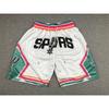 Just Don Retro Americano Mágico Pantalones Cortos Deportivos Bordados para Hombre Pantalones Cortos de Baloncesto High Street Pantalones Cortos del Equipo Lakers Pantalones Cortos de Cinco Puntos