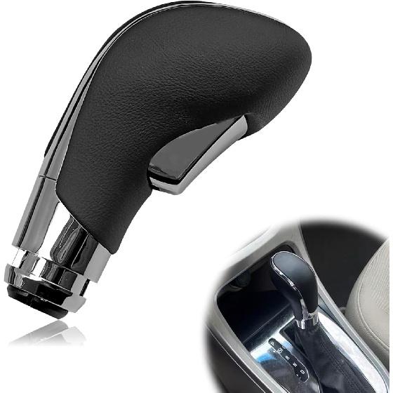 Automatic Gear Stick Shift Knob Compatible With 2012-2017 Buick Verano Car Gear Shift Knob Leather Car Stick Lever Gear Shifter Knob Cover Head