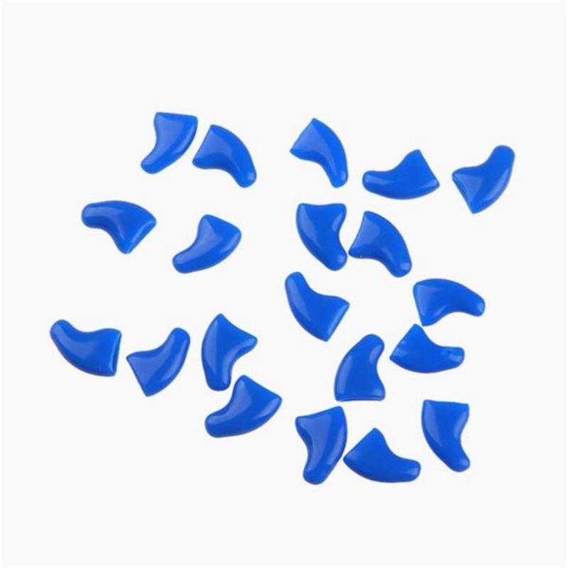 20Pcs Silicone Soft Cat Fingernail Cover Cat Paw Claw Pet Nail Protector Cat Fingernail Cover Glue