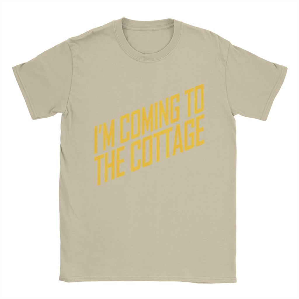 Im Coming To The Cottage Cozy Escape Typography   TShirts for Unisex Heated Rivalry  Cotton Tee Shirt O Neck T Shirts XL Tops