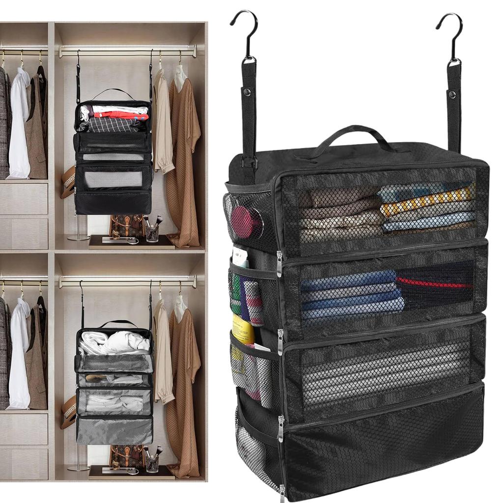 Spacious Travel Clothing Organizer Bag Convenient Foldable Garment Organizer Bag Sturdy Waterproof Material Organizers