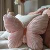 Butterfly Shape Velvets Throw Pillow for Women Girls Stuffed Cushion Pad for Bedroom Living Room Sofa Couch Decoration