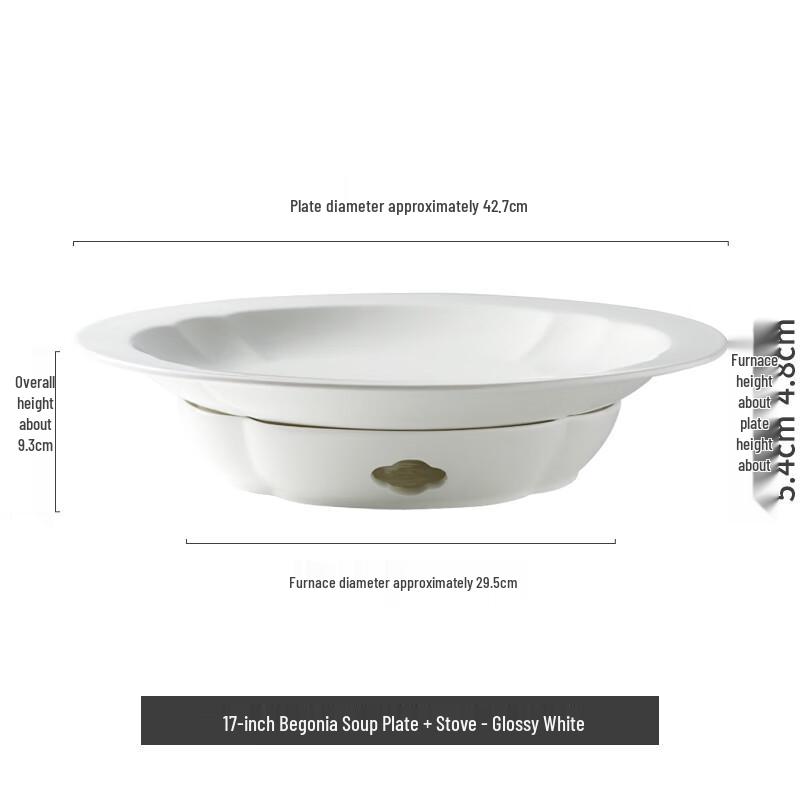 Commercial Ceramic Deep Soup Plate with Heating Stove