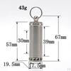 Case, Metal Waterproof Container with Keychain - Compact & Portable Select Sizes