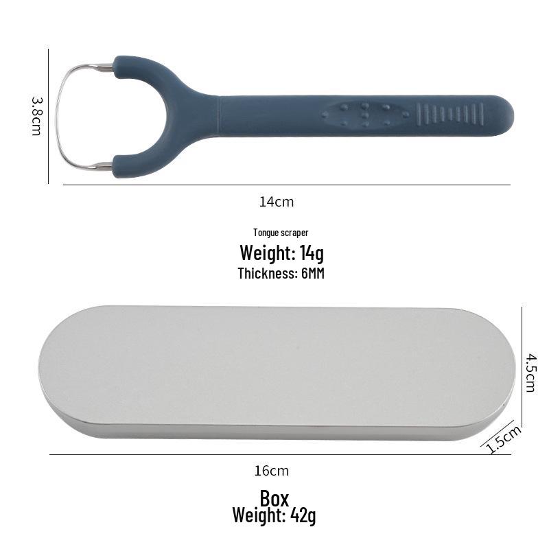 Stainless Steel Tongue Scraper for Oral Hygiene and Bad Breath Removal