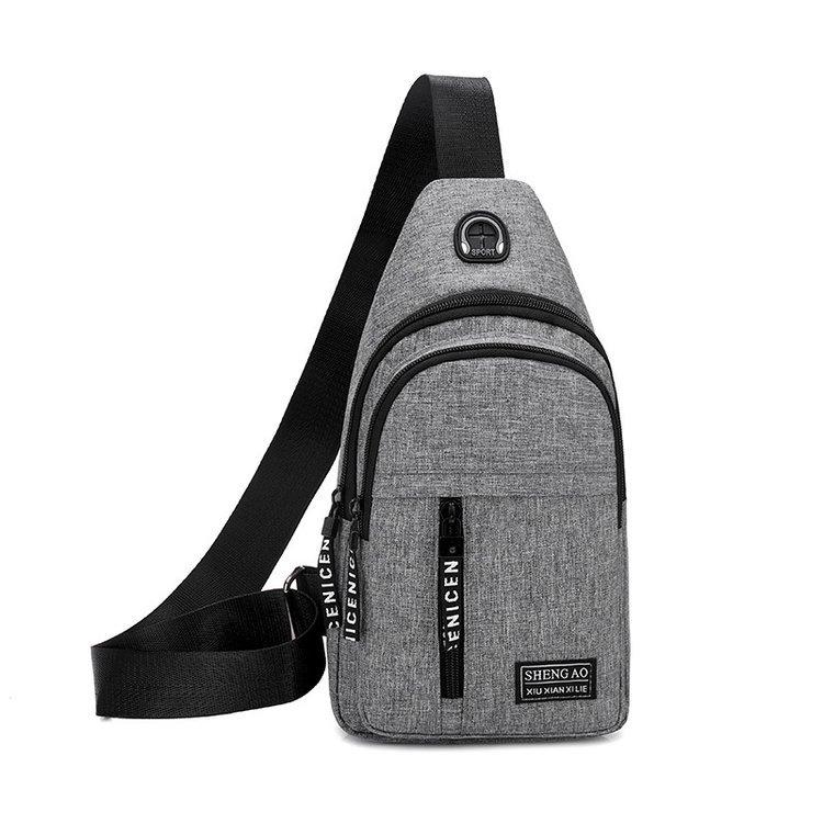 Chest Bag Men's One Shoulder Crossbody Bag Mini Simple Sling Bags Outdoor Sport Messenger Bags Daily Small Shoulder Bag for Men