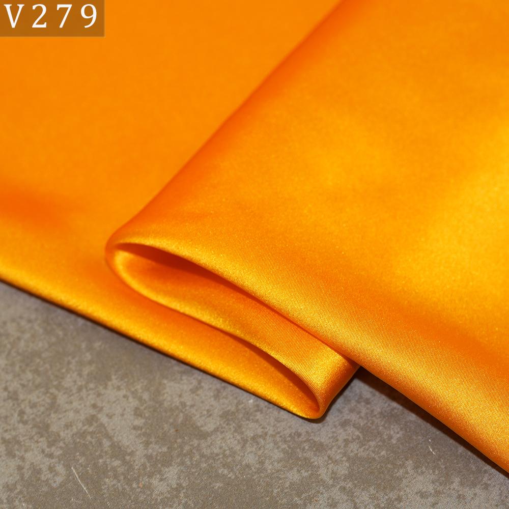 Breathable Soft Yellow Golden Shining Hyaluronic Acid Devore 100 Pure Silk Charmeuse Satin Fabric Vegan French for Wedding Dress