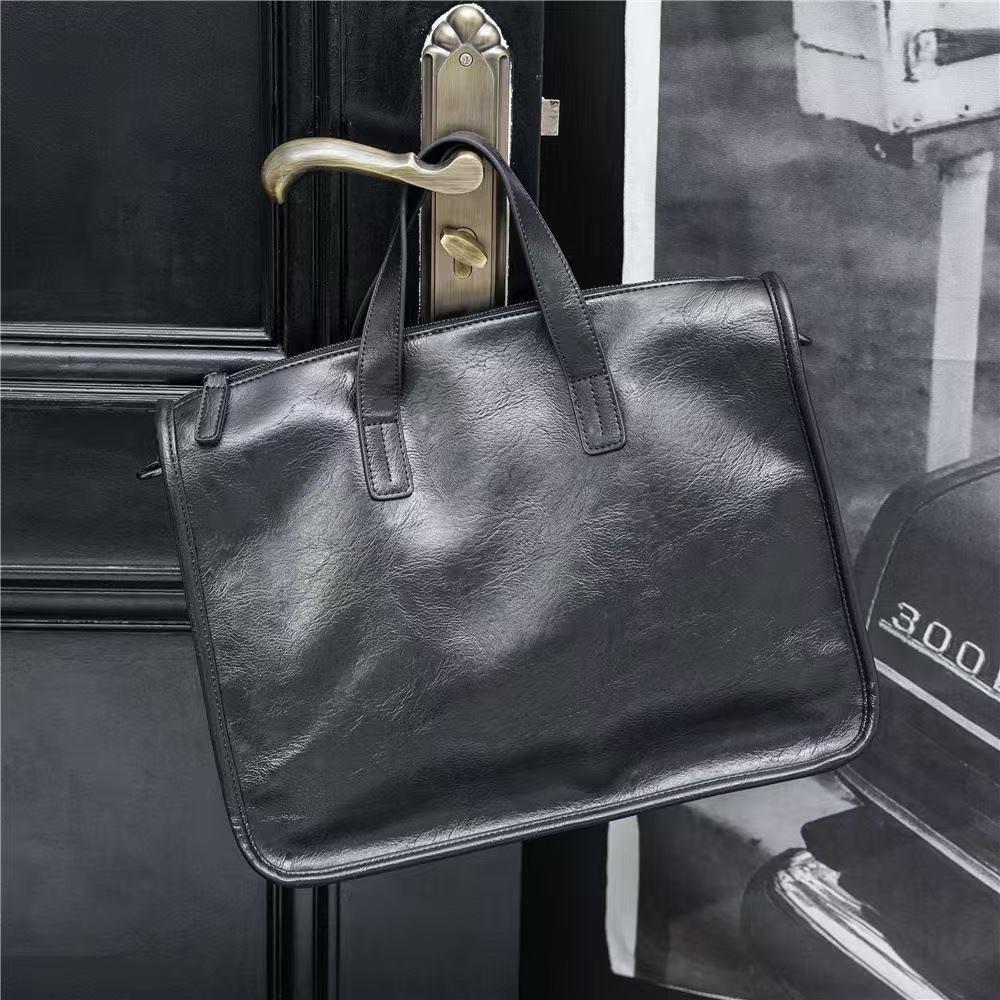 Stylish Men's Business Briefcase: Large-Capacity Handbag & Laptop Shoulder Bag
