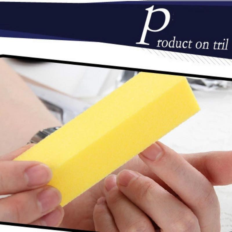 5ks Nehtové pufry Sponge Pilník pro UV gel Bílý Pilník Buffer Block Lesk Manikúra Pedikúra Broušení Nail Art Tool Krása Zdraví