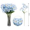 Artificial Lily Bouquet 6pcs with 3 Heads Each for Wedding Decorations and Elegant Home Office or Dining Table Arrangements