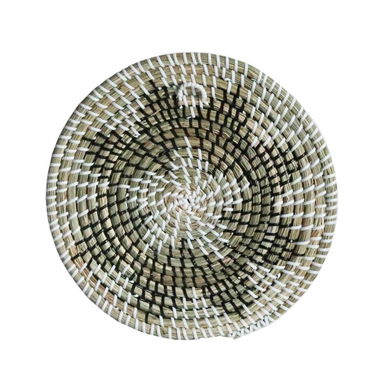 

Круглая настенная корзина ручной работы, плетеная чаша, бохо, праздник, день рождения, свадьба X3UC