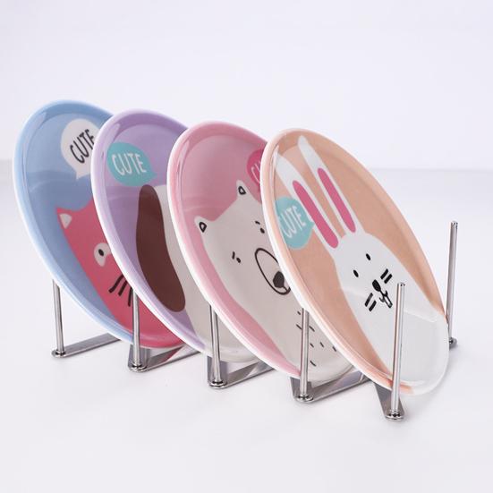 Pot Lid Rack Sturdy Adjustable Stainless Steel Multifunctional Chopping Board Organizer Stand Steaming Rack for Kitchen