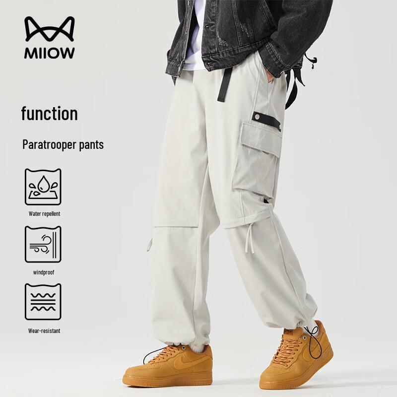 

MaoRen Men s American High Street Straight-Leg Cargo Pants 2XL