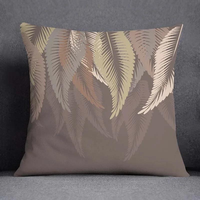 Federa Decorativa Quadrata con Motivo Geometrico Floreale Nordico Copricuscino per Casa Ufficio