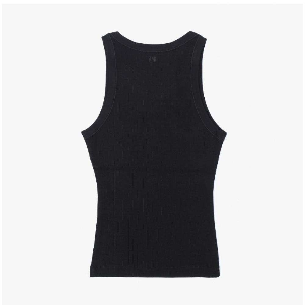 Ami Small Heart Logo Tank Top Women Sleeveless Ftp811 Je0117 045