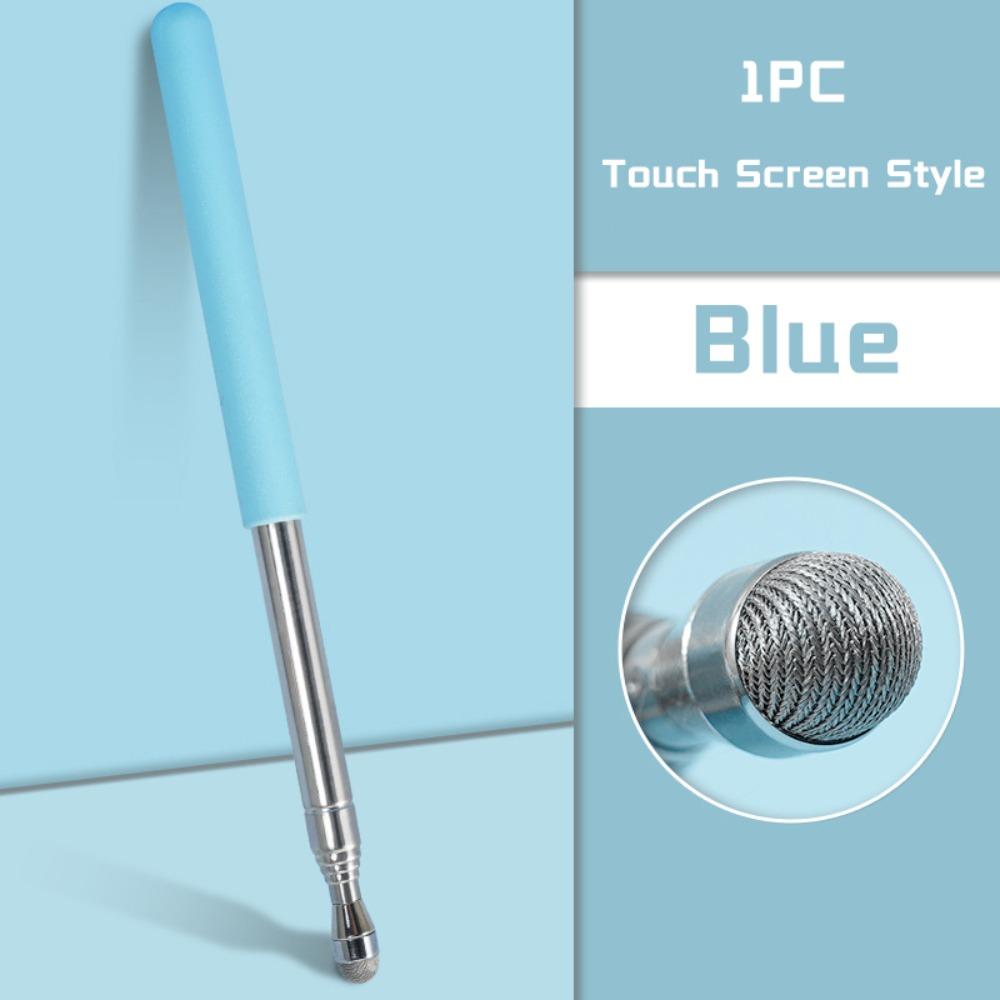 Stainless Steel Touch Screen Pen 68MM Telescopic Rod Teaching Pointer Whiteboard Presentation Pointer Teaching Tools