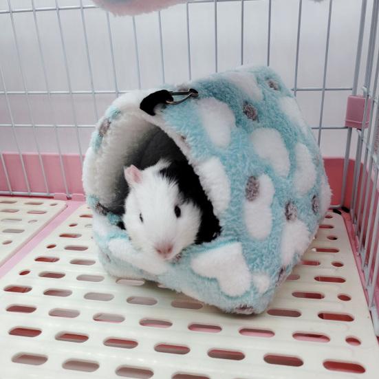 Yousheng Hamster Nest Comfortable Warm Guinea Pig Bed House Soft Fabric Plush Small Pet Hideout for Small Animals