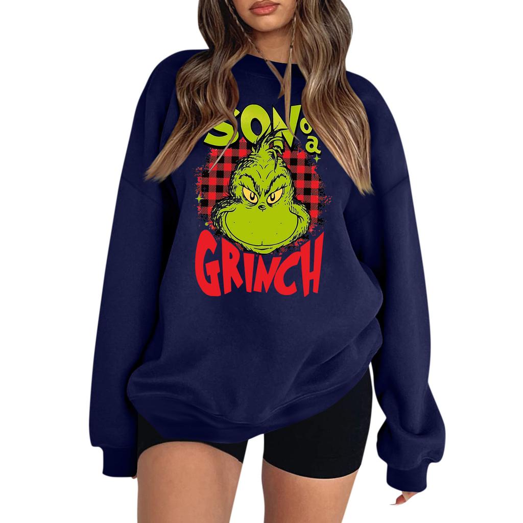 Women's Colorblock Sweatshirt Long Sleeve Round Neck Casual Comfortable Loose Lightweight Women's Sweatshirtt