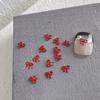 30 ks/sáček Mašličky Nail Art Mašličky DIY Ozdoby Mašle Designové Dílky Červené Roztomilé Manikúrní Potřeby