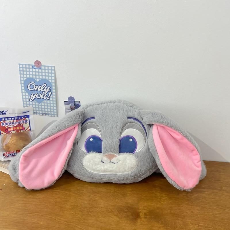 Zootopia Judy Hopps Nick Wilde Plush Bag With Inner Zipper Pocket For Casual Outings