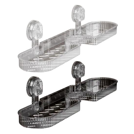 Kitchen Sink Faucet Organizer Suction Cup Sponge Holder Large Capacity Easy to Install Multi-Purpose Organizer Drain Rack