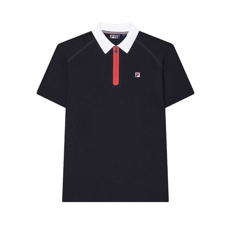 New FILA Polo Shirt Men's Legend Blue F11M437104FNV