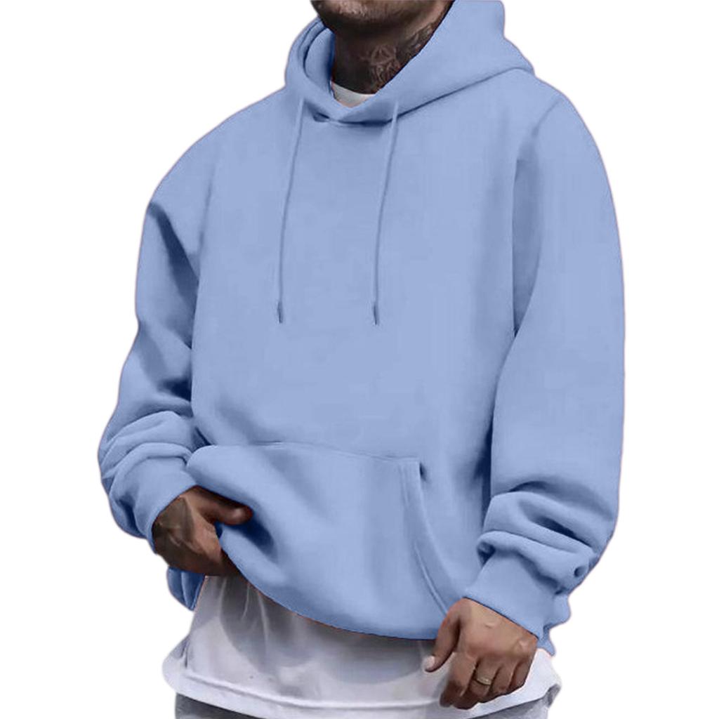 Men's  Japanese Hoodie  American Style  Solid Color  Long Sleeves  Hooded Hood  Hoodie  Hoodie